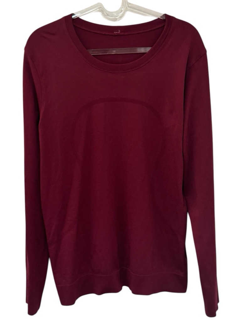 Lululemon Athletica Long Sleeve Crewneck Top - Burgundy